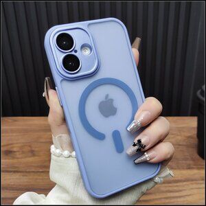 Dusty Blue Frosted Magnetic Case